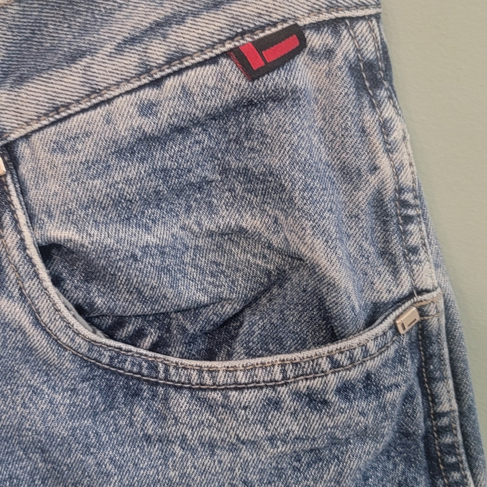 Vintage Fubu Y2k 90s Distressed Cargo Mens Streetwear Jeans Size 33/34 - Picture 4 of 15